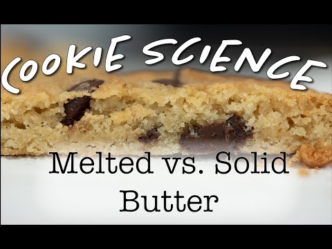 Cookie Science 5: Melted vs. Solid Butter