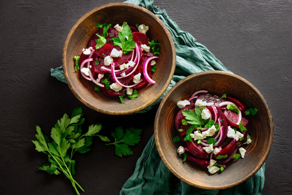 Roasted Beets With Feta And Balsamic
